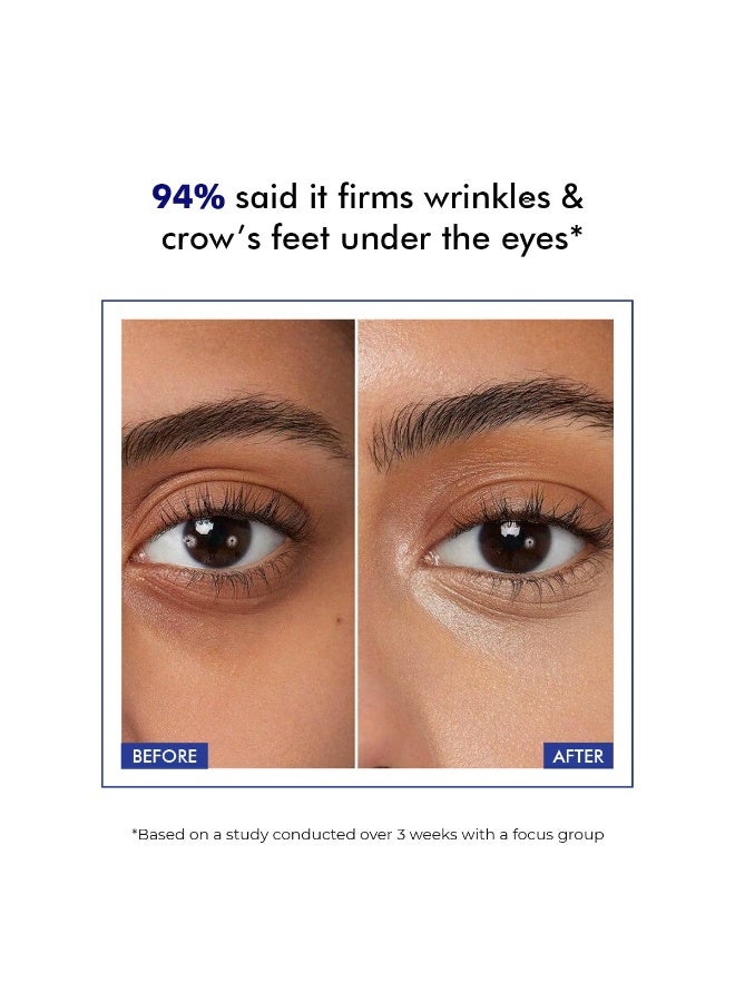 Conscious Chemist® Retinol Peptide Under Eye Cream With Soothing Massage Roller | Under Eye Roll On For Dark Circles, Fine Lines & Puffy Eyes | For Women & Men | 15 ml - Image 4